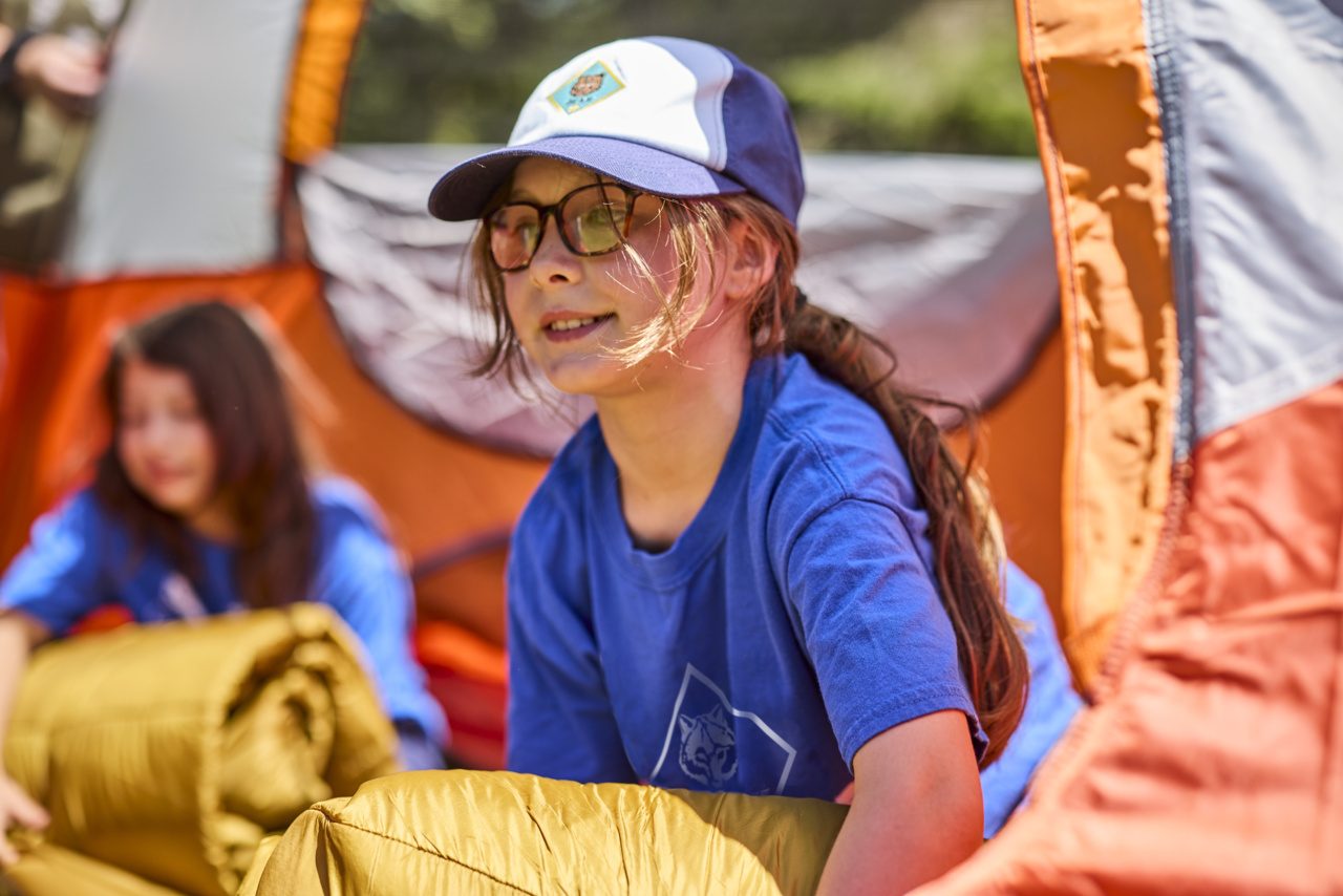 Exploring trails near the campsite.