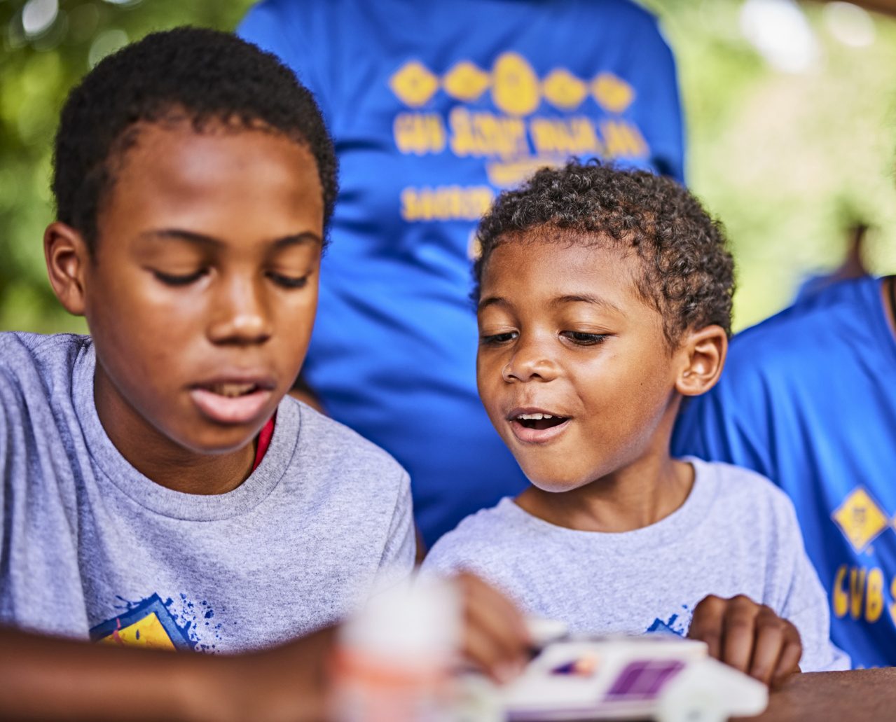 Working on the wheels at a derby build day.